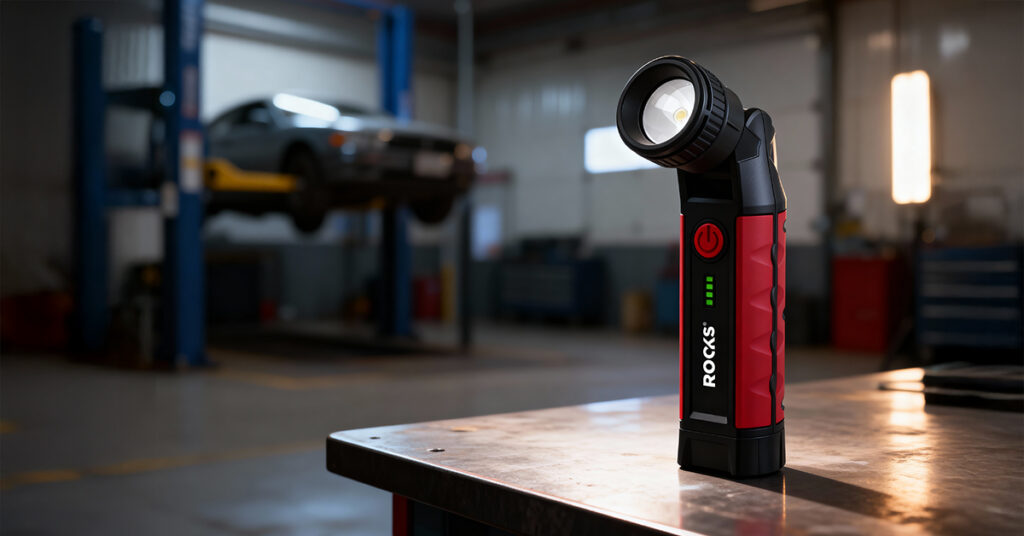 ROOKS Lampa warsztatowa B1 FLEX ZOOM 1000 lum 2600 mAh