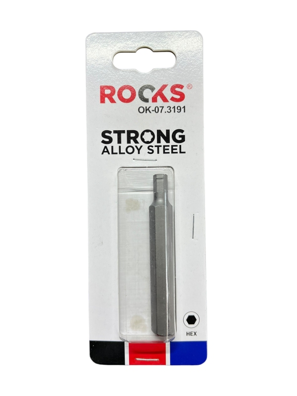ROOKS LONG Bit 10 mm 3/8" Hex 6 mm x 75 mm S2 OK-07.3191