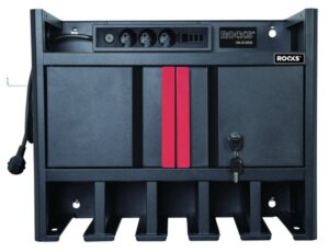 ROOKS Wartungsschrank für Elektrowerkzeuge mit 230-V-Steckdose und einstellbarem Abstand