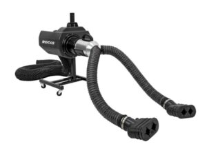 ROOKS Mobile Abgasabsauganlage 430 m³/h mit Adapter für Doppelauspuffanlagen
