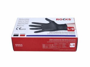 ROOKS Nitrilhandschuhe GARAGE BLACK V2 L, 100 Stück